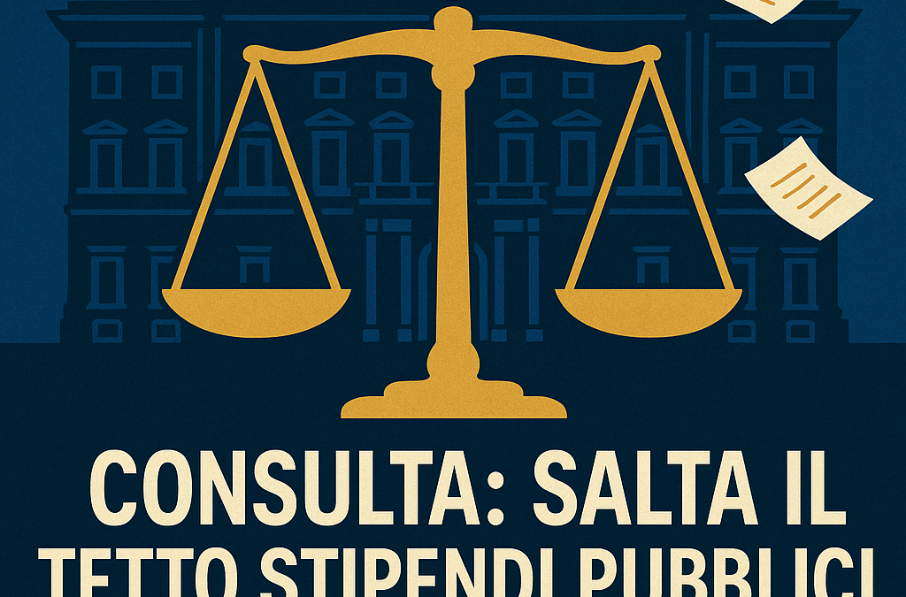 La Consulta ha dichiarato l’incostituzionalità della norma della spending review 2014 – Statali, salta il tetto agli stipendi – Da 240 mila euro lordi il limite torna a 311.658,53 €